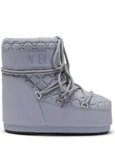 Moon Boot Icon Quilted Boots In Grey