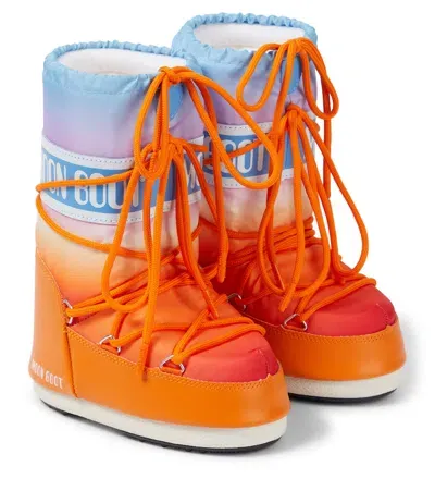 Moon Boot Kids' Icon Snow Boots In Orange