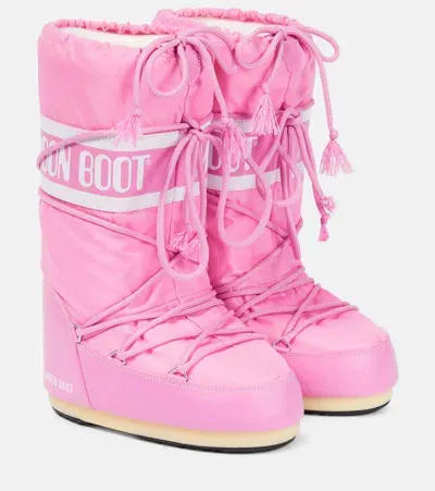 Moon Boot Icon Snow Boots In Pink