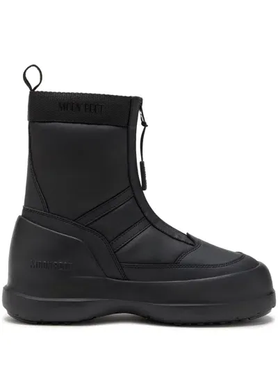 Moon Boot Luna Logo-print Boots In Black