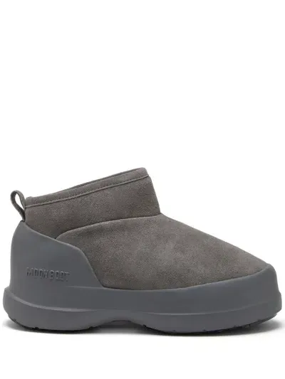 Moon Boot Luna Logo-print Boots In Grey