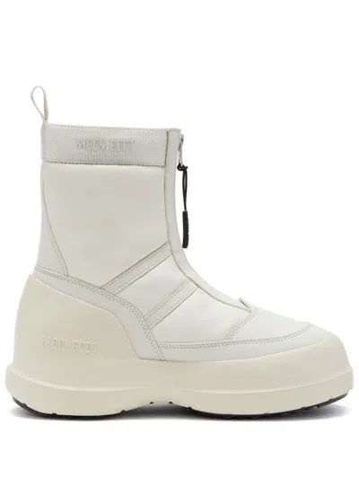 Moon Boot Luna Logo-print Boots In White