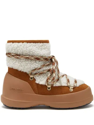 Moon Boot Luna Shearling Lace-up Boots In Ma03