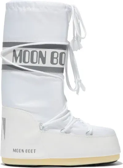 Moon Boot Icon Nylon Snow Boots In White