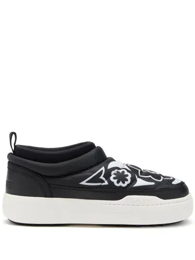 Moon Boot Park Graphic-print Sneakers In Black