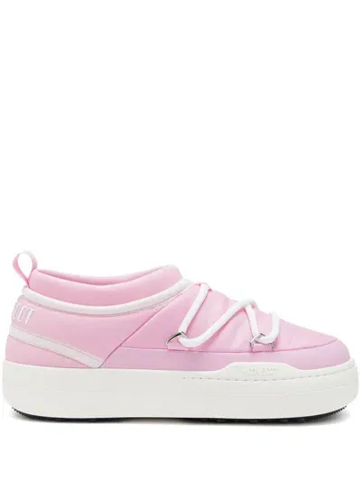 Moon Boot Park Icon Logo-print Sneakers In Pink