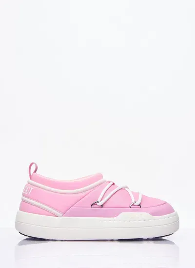 Moon Boot Park Icon Slip-on Shoes In Pink