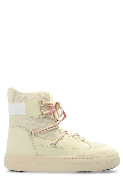 Moon Boot Park Sneaker Boots In Beige