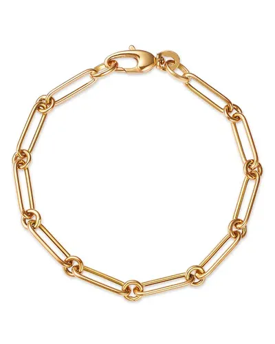 Moon & Meadow 14k Yellow Gold Mixed Oval Link Bracelet