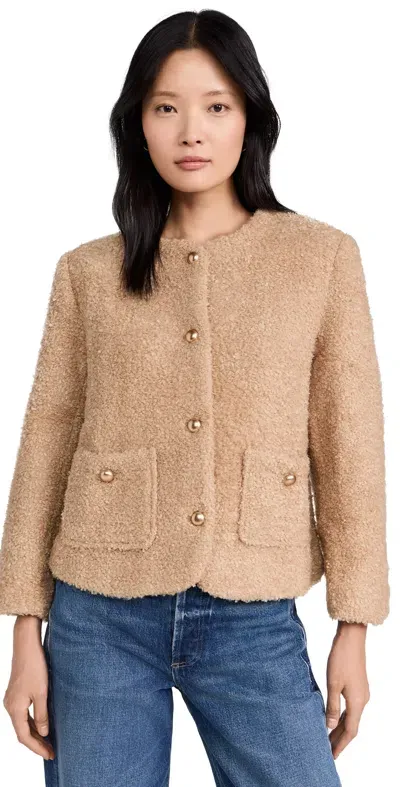 Moon River Sherpa Jacket Beige