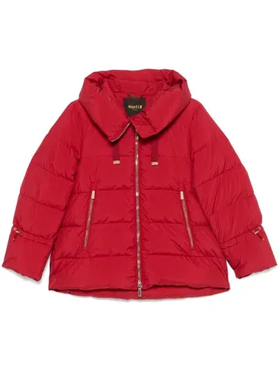 Moorer Gadia Puffer Jacket In Red