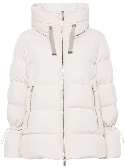 Moorer Gadia-stp Puffer Jacket In Neutrals