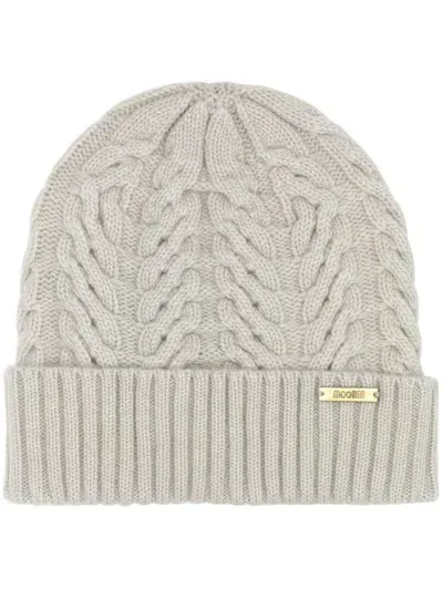 Moorer Maria Cashmere Beanie In Neutrals