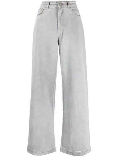 Moorer Mid-rise Straight-leg Jeans In Grey