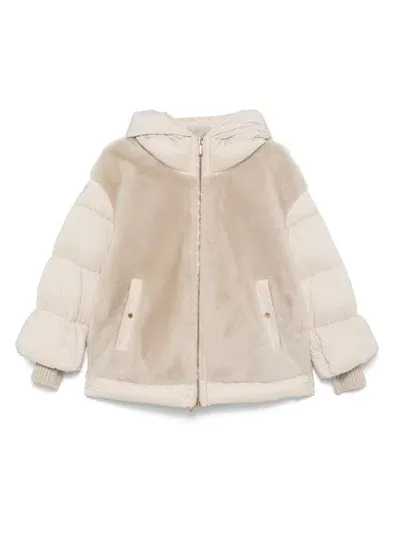 Moorer Nausica-omt Jacket In Neutrals