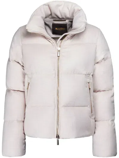 Moorer Ravi-ls9 Puffer Jacket In Nude