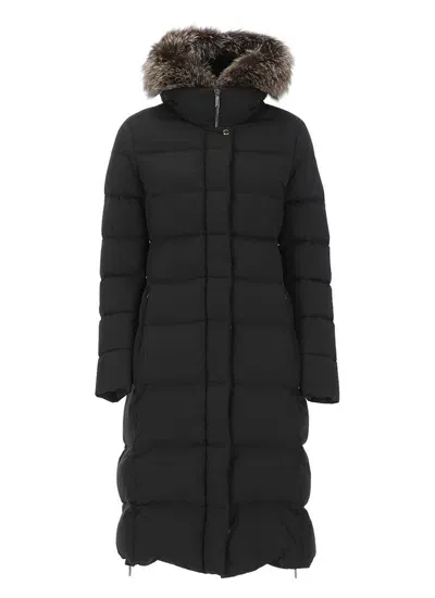 Moorer Zagarakn Hooded Padded Coat In Blau