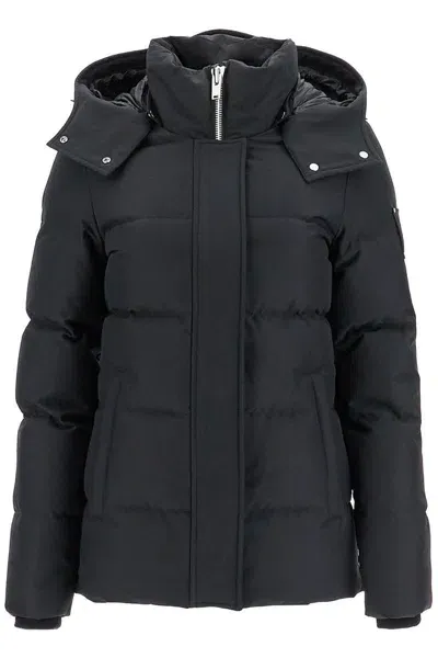 Moose Knuckles Cloud 3q Down Jacket With She In Black