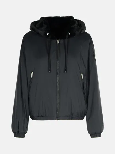 Moose Knuckles 'eaton Bunny' Black Polyester Down Jacket