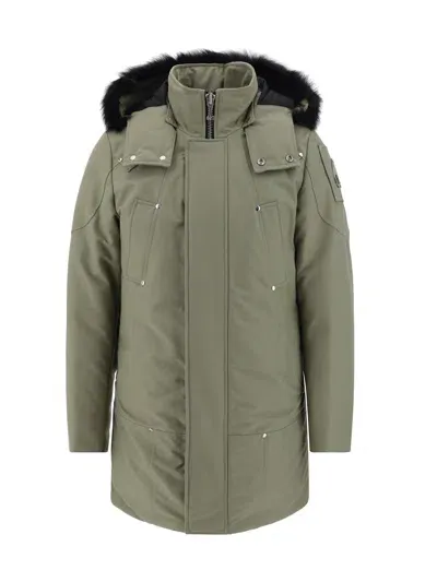 Moose Knuckles Original Stirling Parka Jacket In Sage Green