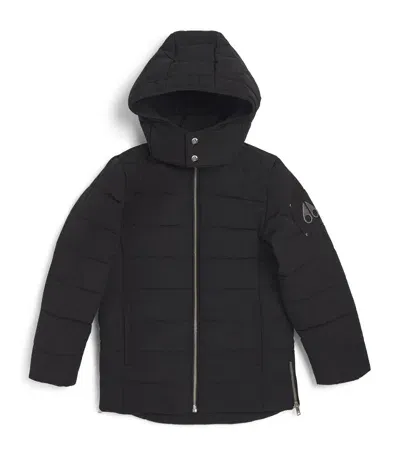 Moose Knuckles Kids' Puffer Coat In Black