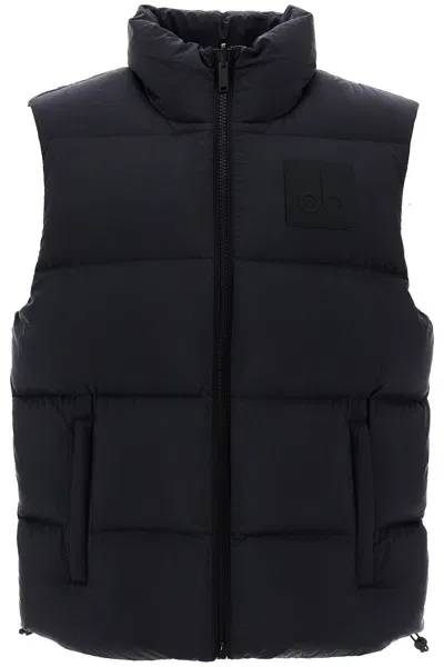 Moose Knuckles Reversible Down-filled Vest In Black