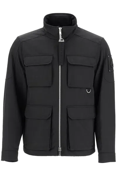 Moose Knuckles Urban Explorer Tech Twill Jacket In Black