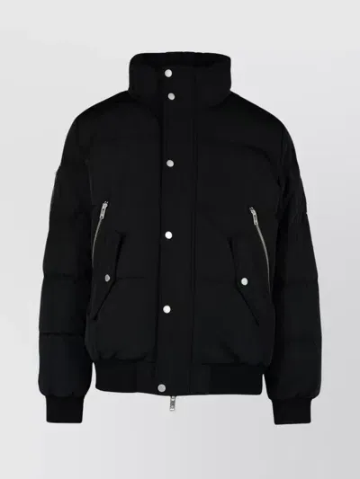 Moose Knuckles High Point Black Polyester Bomber Jacket