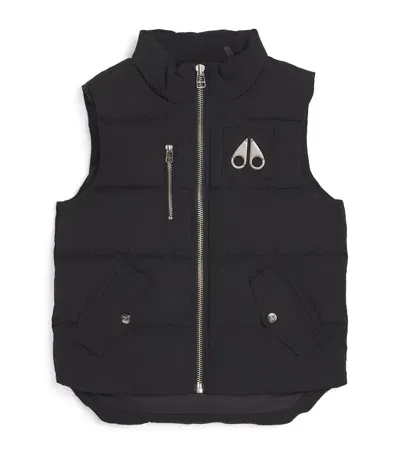 Moose Knuckles Kids' Westmount Montreal Gilet In Black