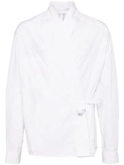 Mordecai Cotton Gabardine Shirt In White