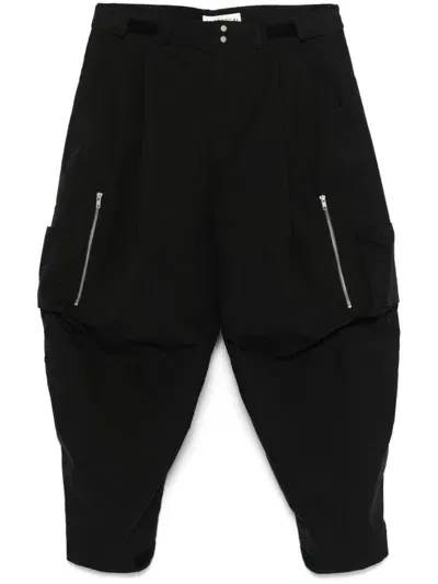 Mordecai Logo-embroidered Cargo Pants In Black