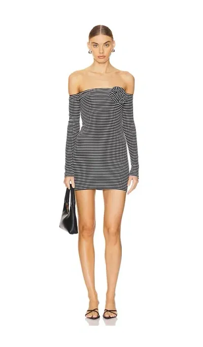 More To Come Fawn Mini Dress In Black & White