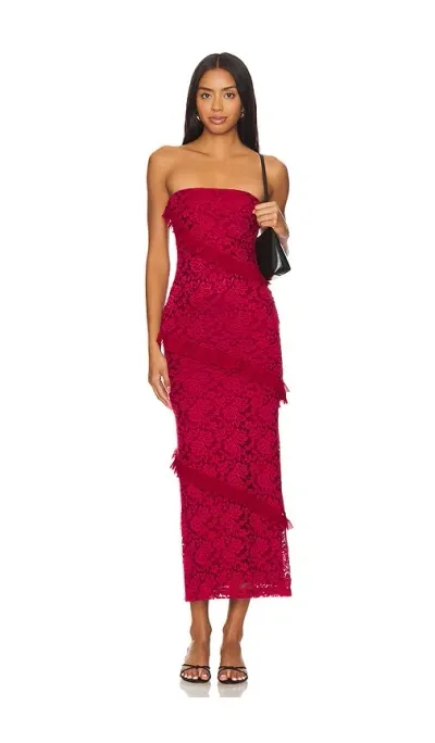 More To Come Xandra Maxi Dress In Red