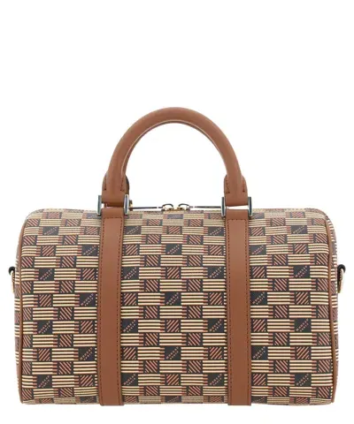 Moreau Paris Boston Duffle Bag In Brown