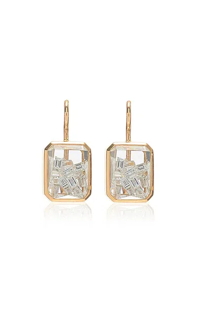 Moritz Glik Esmeralda 18k Yellow Gold Diamond Shaker Earrings