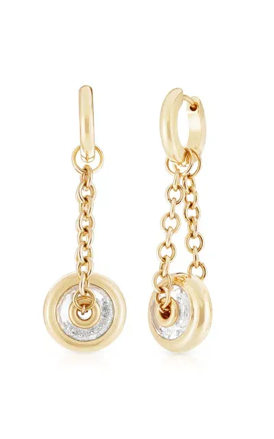 Moritz Glik Paira 18k Yellow Gold Diamond Earrings