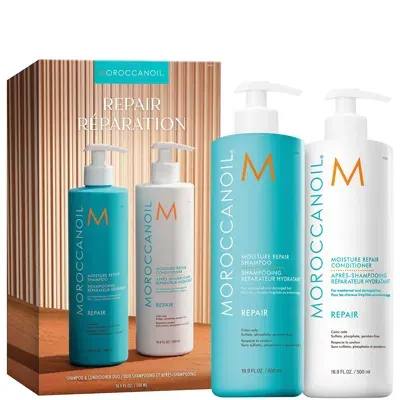 Moroccanoil Moisture Repair Shampoo And Conditioner Duo 2 X 500ml In Multi