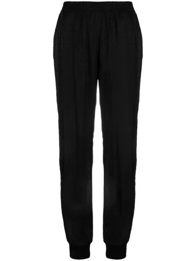 Moschino All Over Logo-print Track Trousers In Black