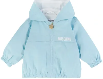 Moschino Baby Blue Toys Jacket In 40304 Sky Blue