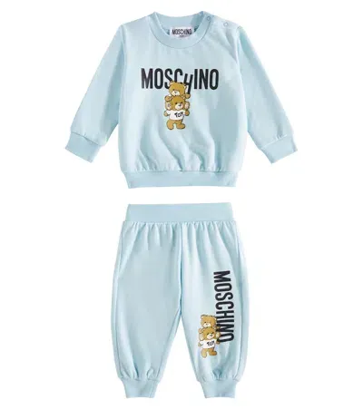 Moschino Baby Jogginganzug Teddy Bear Aus Baumwolle In Blau