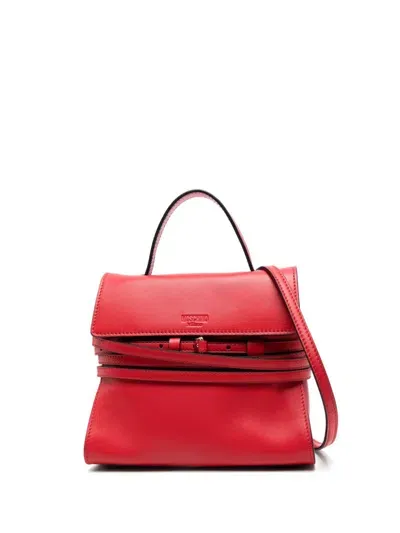 Moschino Belt-embellished Tote Bag In Rot