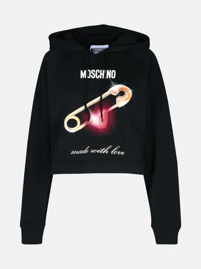 Moschino Black Cotton Sweatshirt