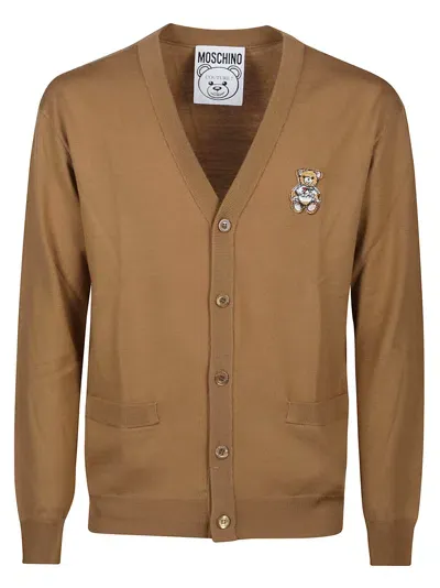 Moschino Cardigan In Brown