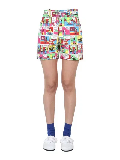 Moschino Comics Shorts In Multicolour