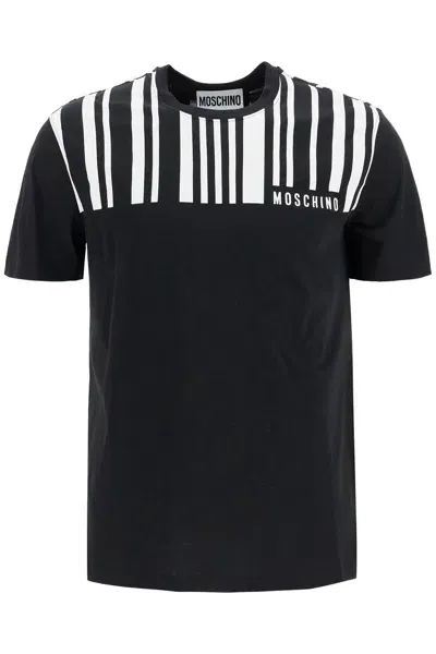 Moschino Couture Barcode T-shirt In Black