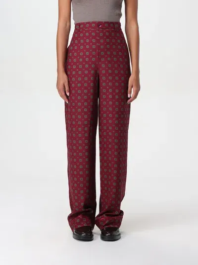 Moschino Couture Pants  Woman Color Burgundy