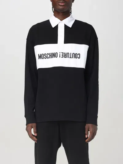 Moschino Couture Polo Shirt  Men Color Black In Schwarz