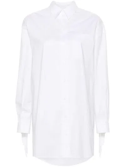 Moschino Fringed Shirt In White