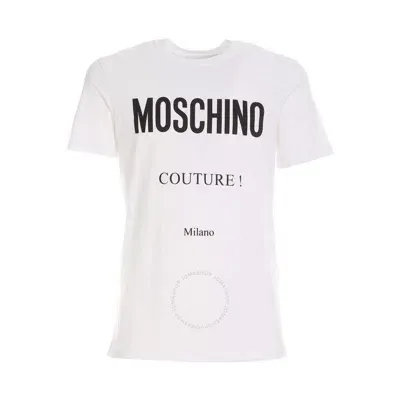 Moschino Logo Print T-shirt In White