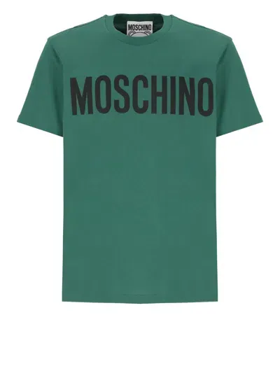 Moschino Logoed T-shirt In Green